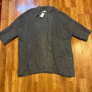 🆕 NWT Maurices Gray Cardigan Sweater with Chunky Knit Texture